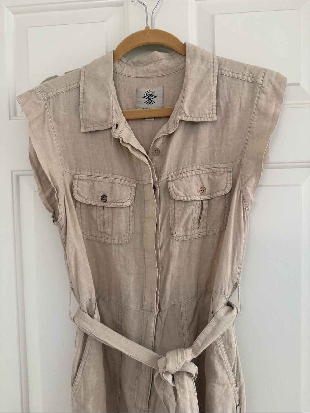 Rip curl women’s utility linen off duty neutral natural boiler suit - Picture 5 of 15
